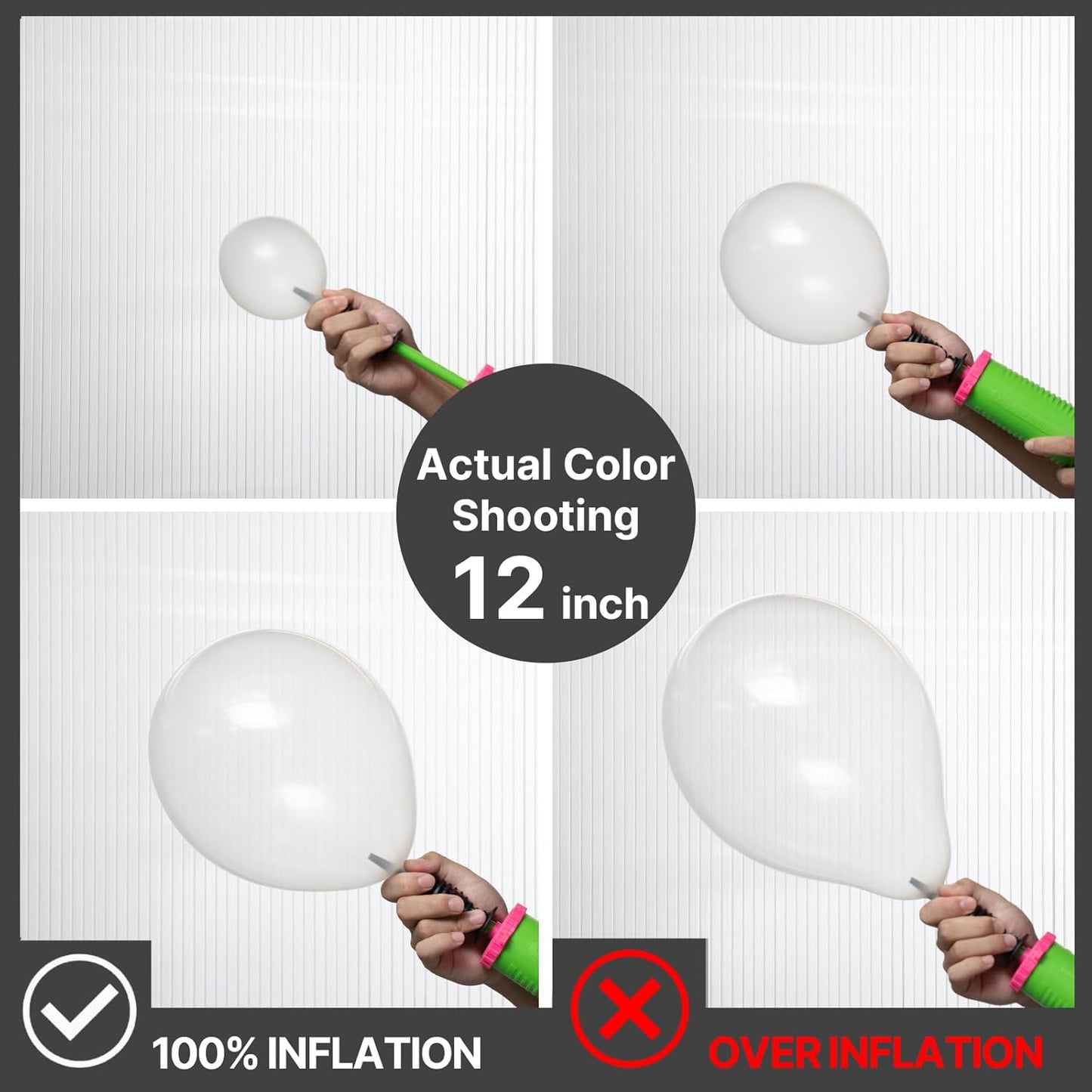PartyWoo Clear Balloons - 140-Piece Transparent Balloon Arch Kit for Weddings, Graduations & Parties | 5-18 Inch Sizes