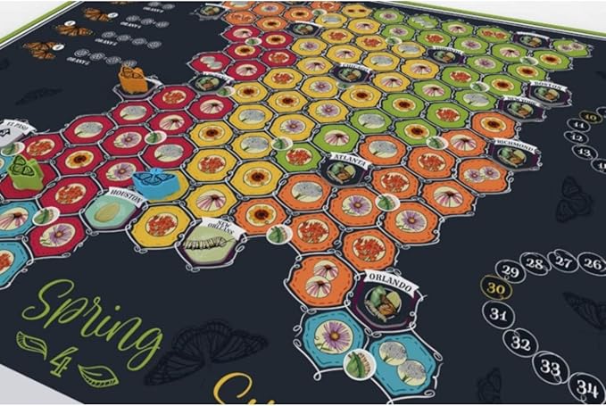 Alderac Entertainment Group (AEG) Mariposas Board Game Play the Monarch Butterfly Migration Learn about Nature Ages 14+ 2-5 Players 45-75 Min Alderac Entertainment Group (AEG)