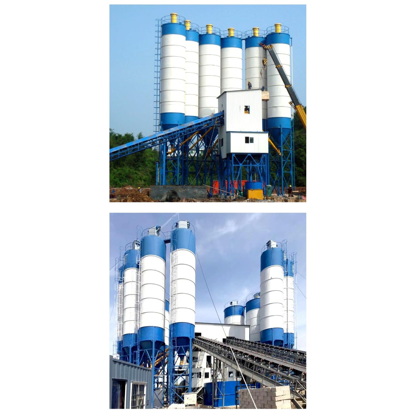 Heavy-Duty Concrete Batching Plant with reinforced H-beam frame, strong twin-shaft mixer and high-precision sensors, suitable for demanding civil engineering and long-duration construction jobs