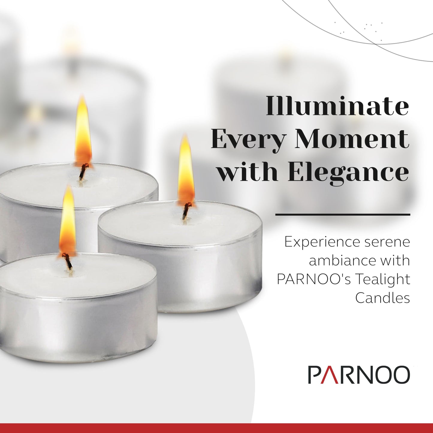 300 Pack Tealight Candles in Metal Cups - Clean White Unscented with 6 Hour Long Burning Time - Votive Candles Bulk for Romantic Dinner, Weddings, Spa & Hotels by PARNOO