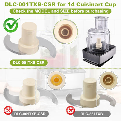 Blade for Cuisinart 14 Cup Food Processor Replacement for Model DLC-2014, DFP-14BCNY, DFP-14BCN, DFP-14BWN - ONLY for Cuisinart Blades 14 Cup - Part# DLC-001TXB-CSR