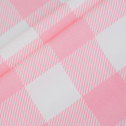 MANGATA CASA Pink Gingham Tablecloth for Rectangle Tables- Checkered Table Cloth Waterproof Kitchen & Table Linens-Polyester Buffalo Plaid Wrinkle Free Table Cover(Baby Pink 60x84in)