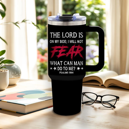 DUUV Christian Gifts for Men, Jesus Christian Tumbler 40 Oz, Inspirational Religious Gifts for Men, Spiritual Bible Verse Catholic Gift for Christmas Thanksgiving, Faith Over Fear Gift Tumbler, 1PCS
