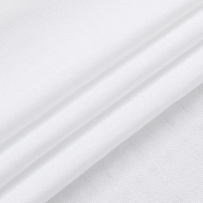 Hiasan Faux Linen Square Tablecloth - Wrinkle and Stain Resistant Washable Table Cloth for Kitchen Dining Room Holiday Table Cover for Party Dinner, White, 70 x 70 Inch
