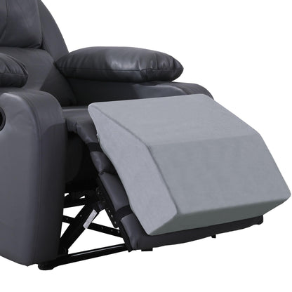 HOMBYS Extra Large Recliner Leg Pillow Support, 5 inch Thick Foam Foot Rest Cushion for Couch, Ergonomic and Multifunctional Leg Elevation Pad for Sofa, Chair, Bed(Grey)
