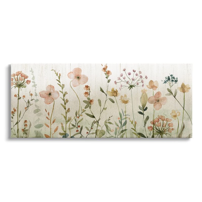 Stupell Industries Cherry Blossom & Herb Sprigs Canvas Wall Art, Design by Livi Finn