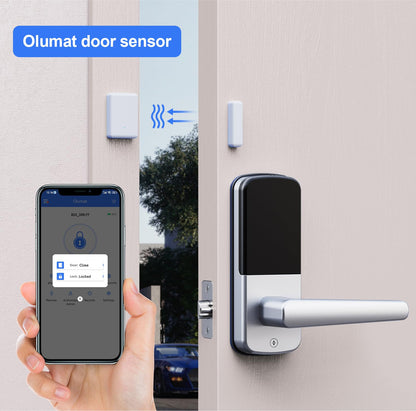 Olumat Smart Lock with Door Sensor - Fingerprint, Code, Keyless Entry - Easy Installation, 30-Day Satisfaction Guarantee