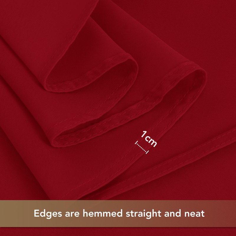 sancua Red Tablecloths for 8 Foot Rectangle Tables, 8 Pack - Washable Polyester Fabric Table Cloth for Wedding Party, Birthday, Banquet Reception, 60x120 Inch