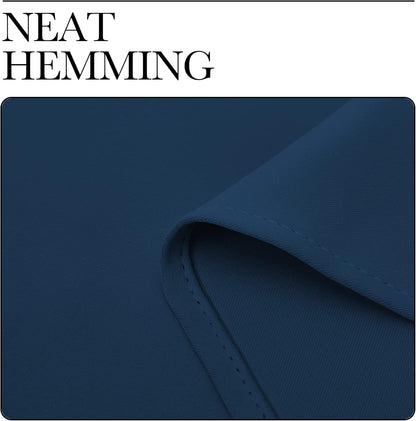 NICETOWN Blackout Curtain Panels - Thermal Insulated Draperies in Moroccan Blue | 29x40 Inch Pair