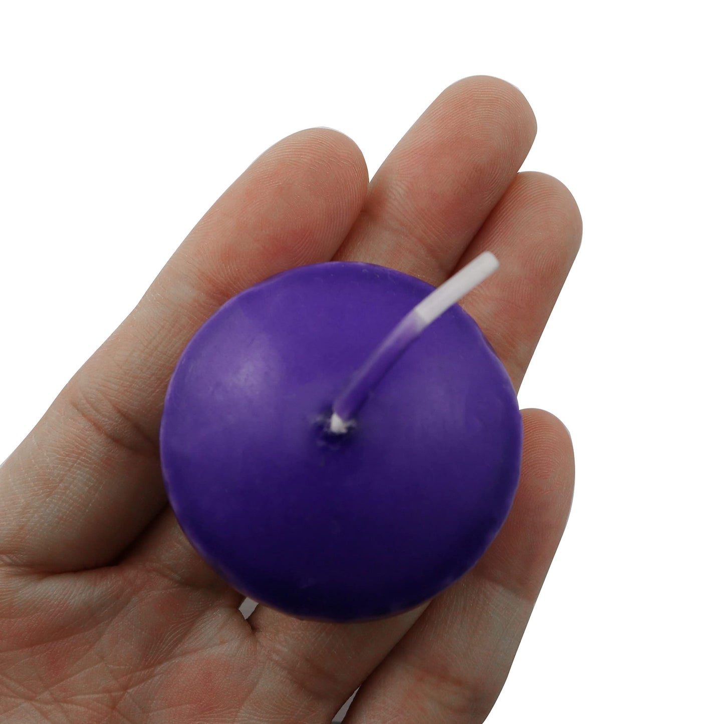 XGNG 2 Boxes 20PCS Round Burning Candles, Small Tea Light Candles, Unscented, Purple