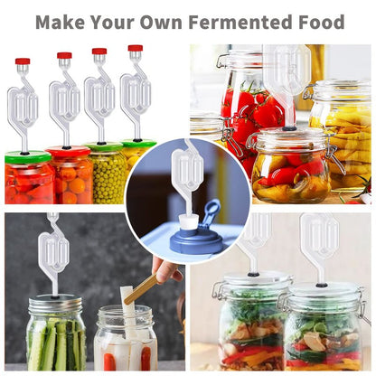 Zazolyne 5Pack Fermentation Airlock,Twin Bubble Fermenting Improved High Transparency S Shape with 10pcs Grommets Drilled 3/8’’ Hole
