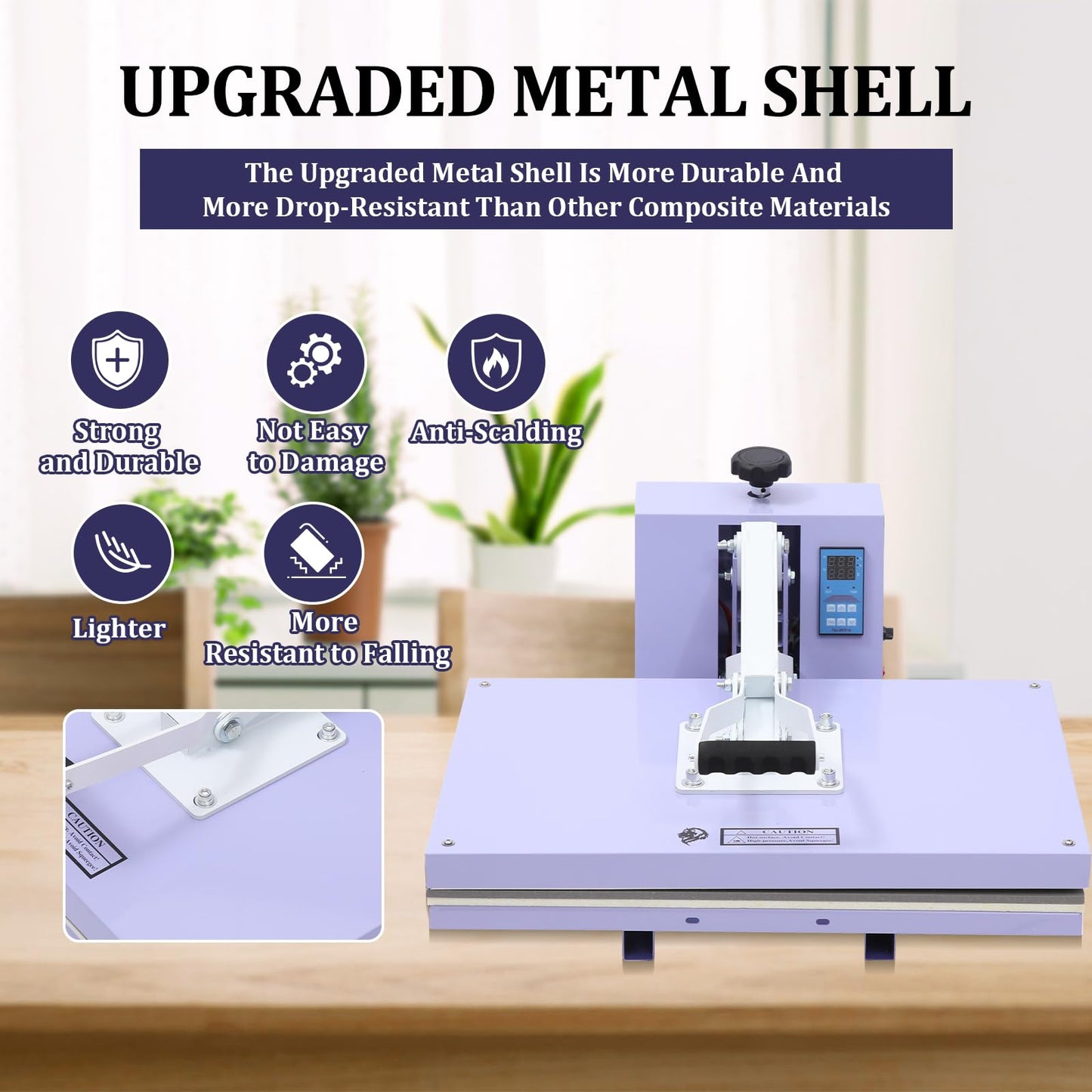 GarveeLife 16x24 in Heat Press Machine, Large Operating Panel T-Shirts Heat Press, Fast Heating, Digital Sublimation Printer High Pressure Heat Press Machine for Clothes Canvas Bags Pillows Placemats
