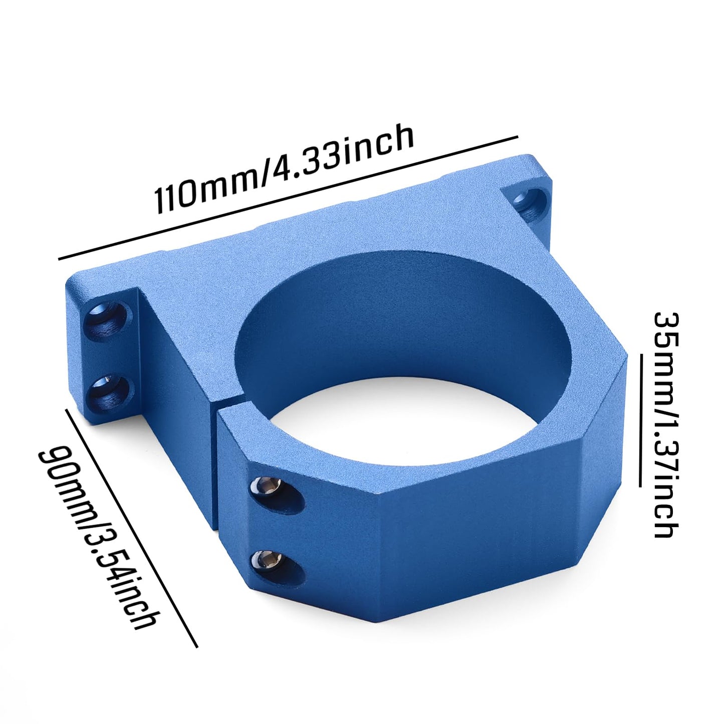 Genmitsu PROVerXL 4030 V2 CNC Router Machine and Compatible 69mm Diameter Spindle Holder Mount