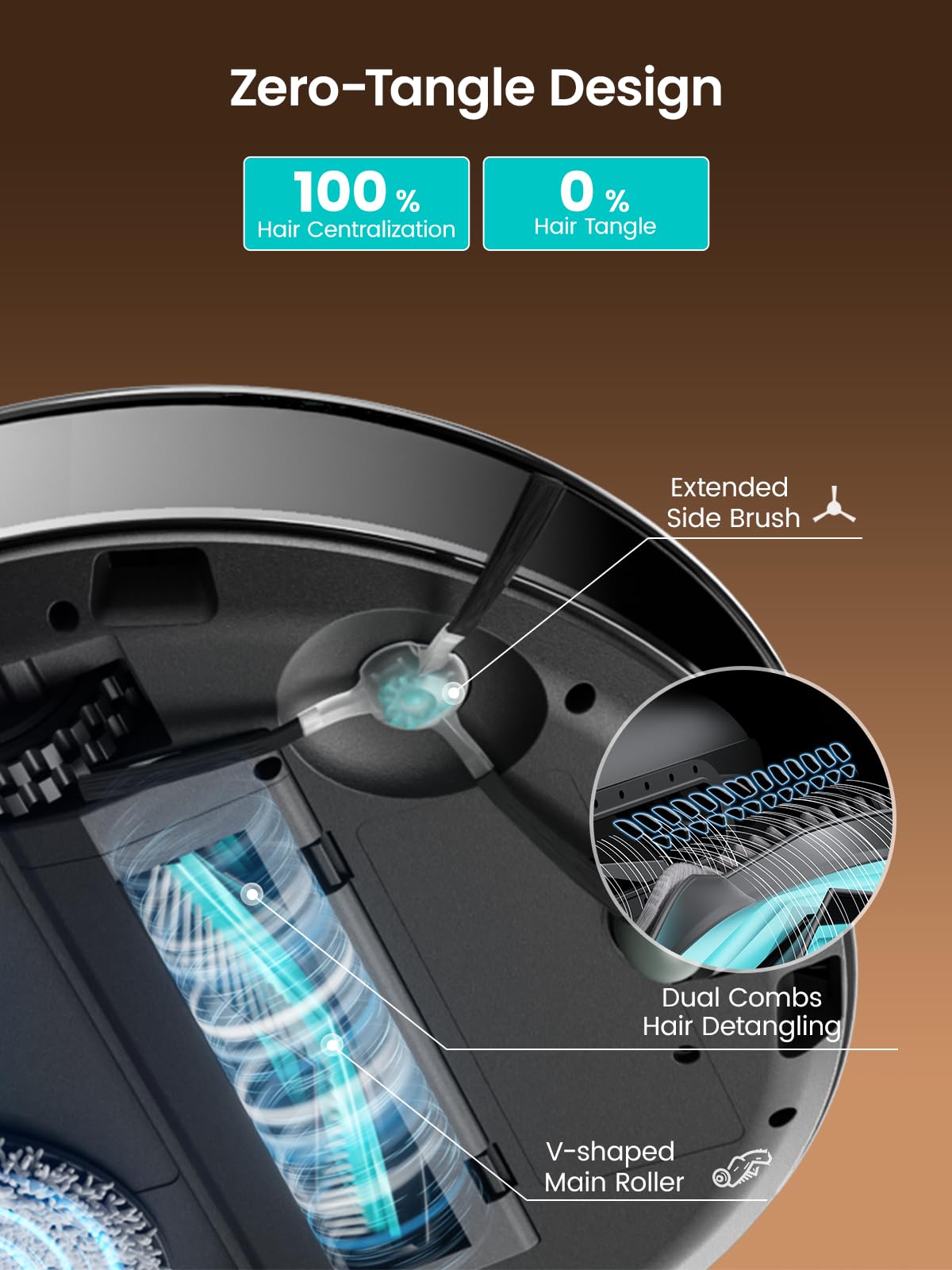 Lefant Robot Vacuum and Mop, 20000Pa Suction,90-Day Self-Emptying, Obstacle Avoidance,5200mAh Battery，Auto Mop Washing&Drying, All-in-One for Pet Hair Carpet, 5G WiFi Alexa/APP/iWatch Control, M3 Max