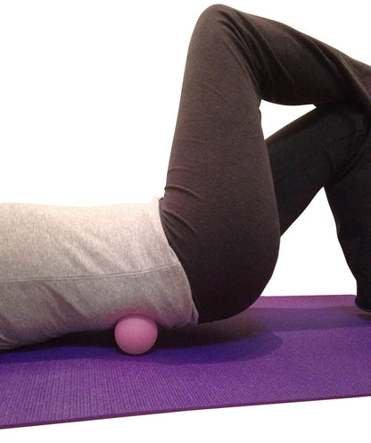 Massage Lacrosse Balls for Myofascial Release, Trigger Point Therapy, Muscle Knots, and Yoga Therapy. Set of 2 Firm Balls (Blue and Red)
