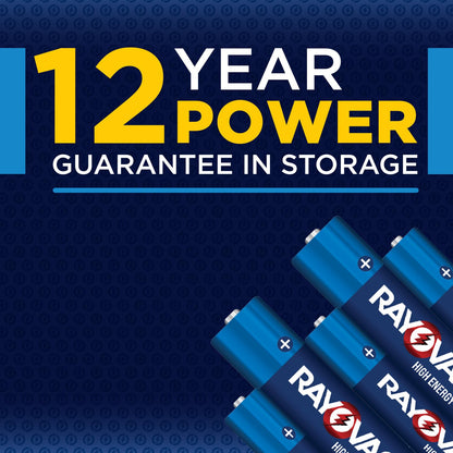 Rayovac High Energy AA Batteries (48 Pack), Alkaline Double AA Battery