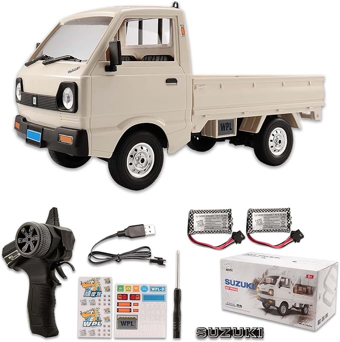 jaming Remote Control Drift CarWPL D14 4WD RC Car RTR Full Scale 1:10 Drift Pickup 2.4G RC Truck Crawler Off Road Drift with LED Light Vehicle Toy for Boys Girls Birthday Gifts