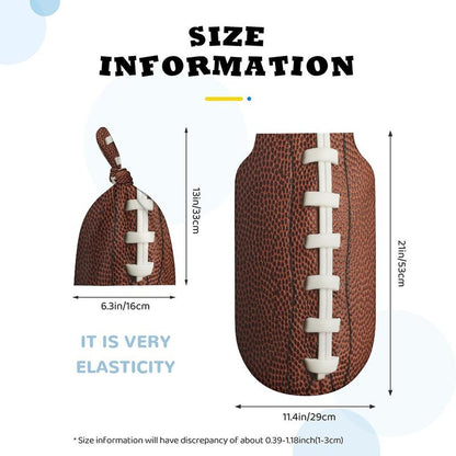 Football Newborn Swaddle Blanket with Beanie Hat, Soft Sleep Sack, Wraps - Gifts for Boys & Girls