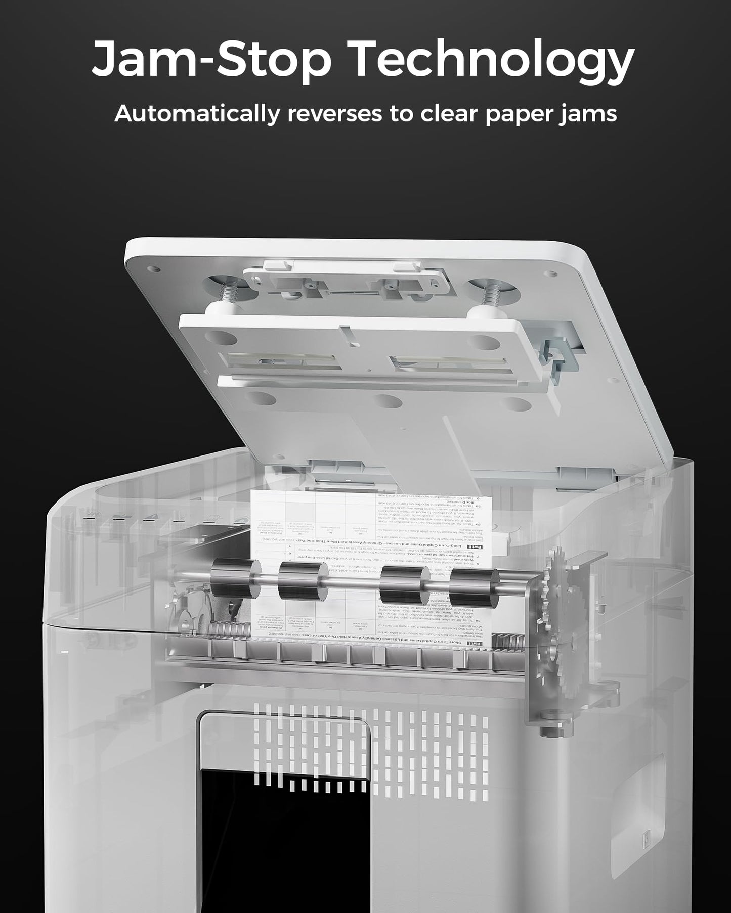 Locksworth 110-Sheet Micro Cut Shredder for Home Office, 6.9 Gallons Bin P-4 High Security Paper Shredder for Credit Card, Staple, Clip, Heavy Duty Commercial Shredders with Casters