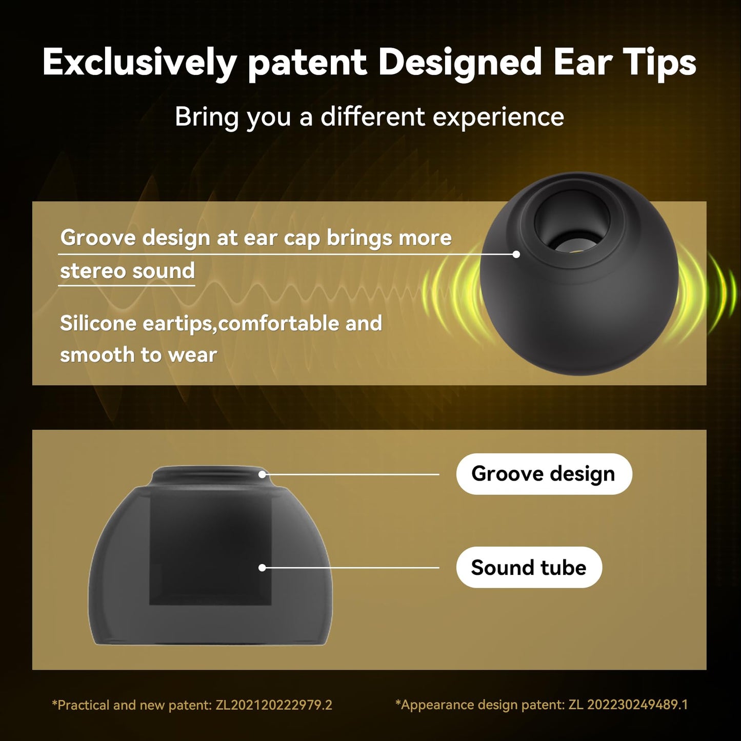 CCZ ZT01 24 PCS/12 Pairs Earbud Tips, KZ ZS10 PRO IEM Eartips, Replacement in Ear Monitor Rubber Tips for ZSN PRO X, EDX PRO, ZAS, KBEAR KS1, KS2, CCZ Melody, DC01 PRO, DC02, MC02,DC03 (Black, S/M/L)