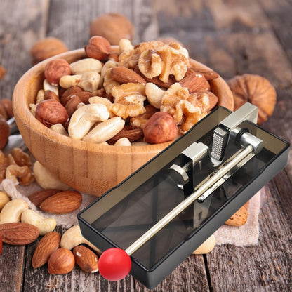 Frezonika Nut Crackers for All Nuts with 3 Picks Included, Stainless Steel Nutcracker for Black Walnuts Pecan Macadamia, Manual Adjustable Jaws Nutcracker Tool (Silver)