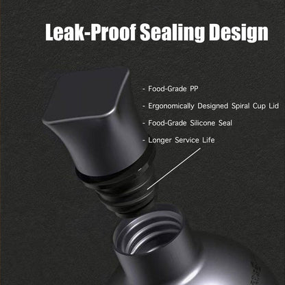 nurdewn Stainless Steel Gourd Water Bottle 16.9oz Insulated Drinking Gourd Bottle for Black Myth Wukong Fans, Vintage Style Leak-Proof Water Jug with Strap, 316 Steel Hot & Cold Flask (Black)
