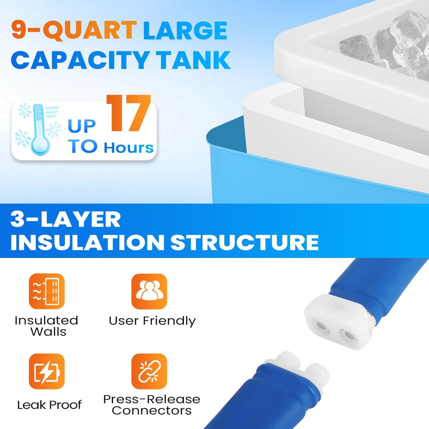 Ice Machine for Hip Back Belly After Surgery | Power-Saving Mode & Wireless Remote Control & Adjustable Timer & LED Screen, Lumbar Replacement Cold Therapy Compression Pad, Cryotherapy Pain Relief