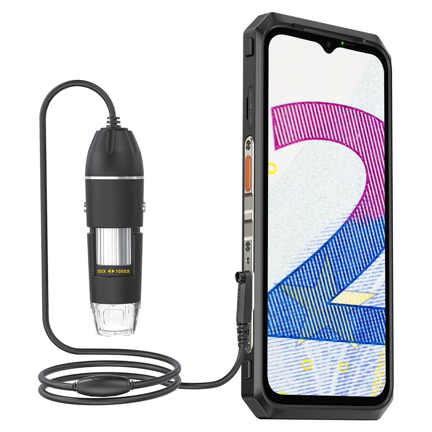 Ulefone Armor Pad 5 Ultra & Digital Microscope C01, 5G Rugged Tablet with 200 Lumens Projector, 32GB+512GB/2TB Expansion Android 15, 24200mAh(120W), 11" FHD+ Screen, IP68/69K, 64MP+64MP, 32MP