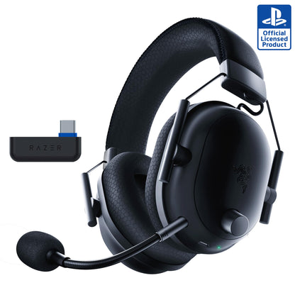 Razer BlackShark V2 Pro Wireless PlayStation Gaming Headset: 50mm Drivers - Super Wideband Mic - Noise Isolating Earcups - For PS5, Nintendo Switch 2, PC, Mac - Bluetooth, USB-C - 70hr Battery – Black