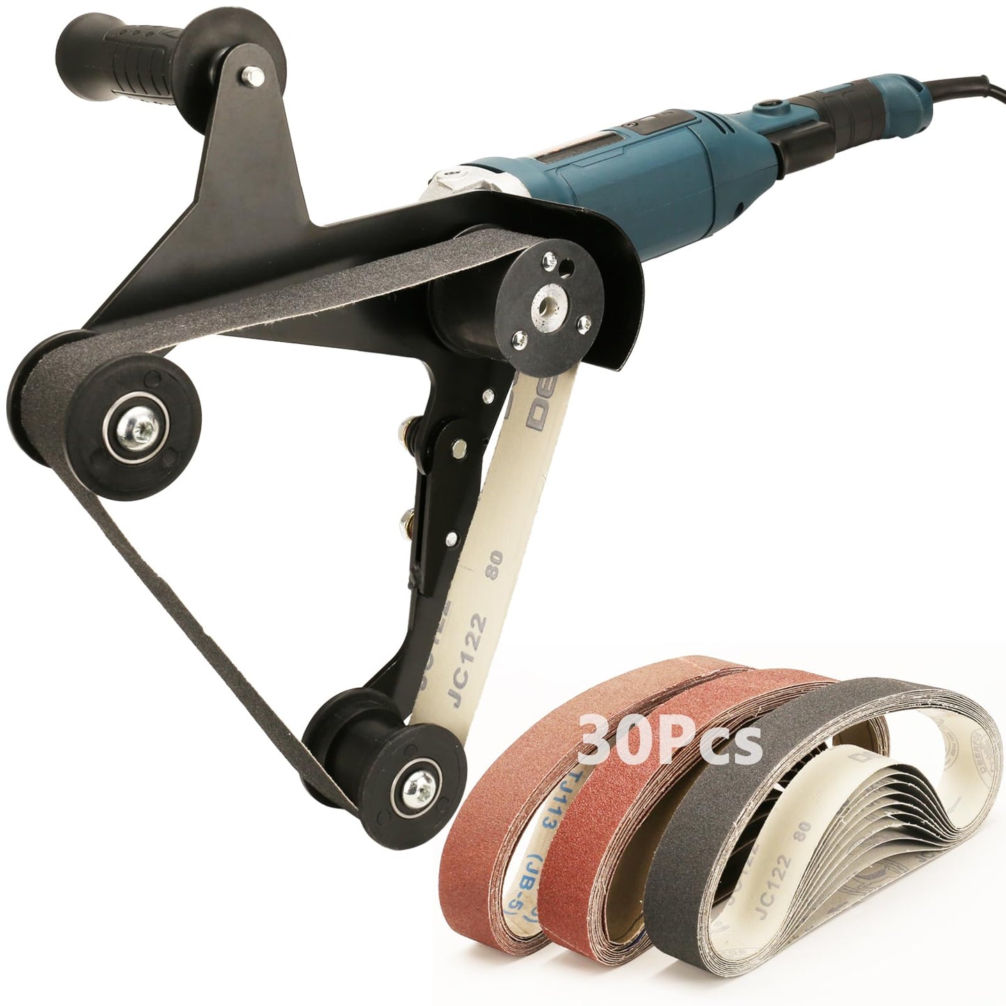 Rocsuk Pipe Belt Sander - 1280W Industrial Grade Pipe Tube Polishing Sandingwith 6 Variable Speeds,Suitable for Polishing Various Circular Pipe Materials,Woodworking and Metal Rust Removal.