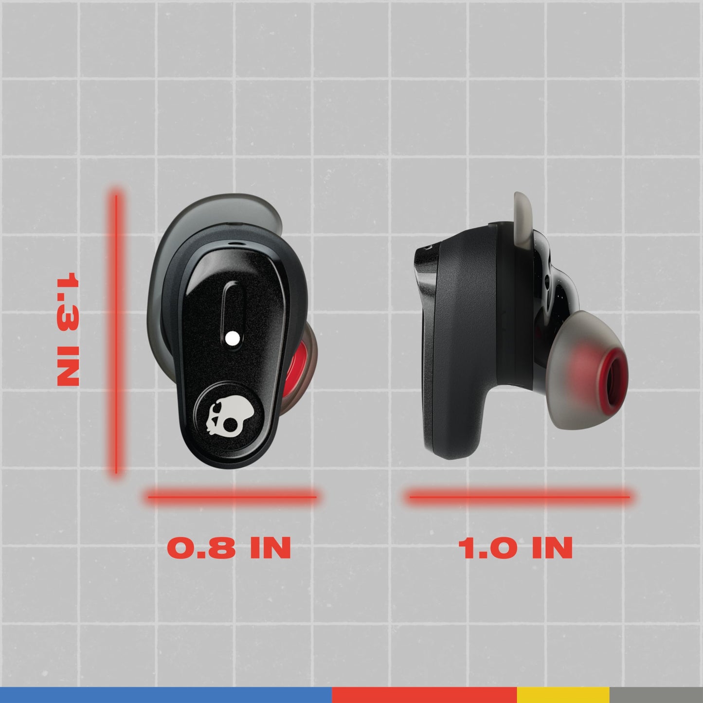 Skullcandy Method 360 ANC Wireless Earbuds, Sound by Bose, Bluetooth Headphones, Premium Noise Cancelling, Up to 40 Hrs Battery, Sweat and Water Resistant, Microphone for iPhone Android - Primer