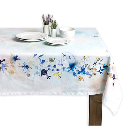 Maison d' Hermine Table Cloth Rectangle Table 100% Cotton 60 x 120 Inches Tablecloth Reusable Decorative for Dining Kitchen Room Farmhouse Home Gifts for Mothers Day Spring Summer - Lazy Summer Days