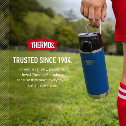 THERMOS ICON SERIES, Water Bottle with Spout - 18 Ounce, Lime - Stainless Steel Vacuum Insulated Water Bottle with Lid
