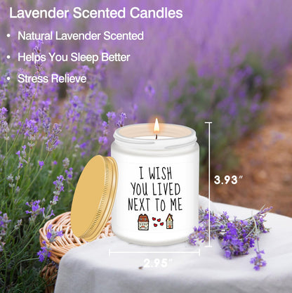 Homsolver Gifts for Women, Birthday Gifts for Women, Friendship Gift for Woman, Best Friend, Her, BFF, Sister, Bestie, Mom - Funny Lavender Scented Candles