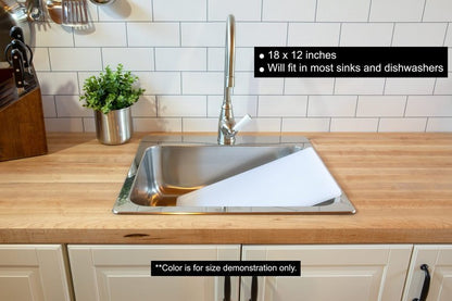 Commercial Grade Green Cutting Board - 18 x 12 Inch 1/2" Thick HDPE Dishwasher Safe for Salad, Vegetables, Fruit, Large Size