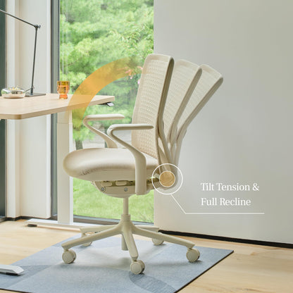 Branch Verve Chair - High Performance Executive Office Chair with Contoured Back and Adjustable Lumbar Support - High Density Foam Cushion and 3D Knit Back - Fits 5' to 6', Up to 275 lbs, Cobalt