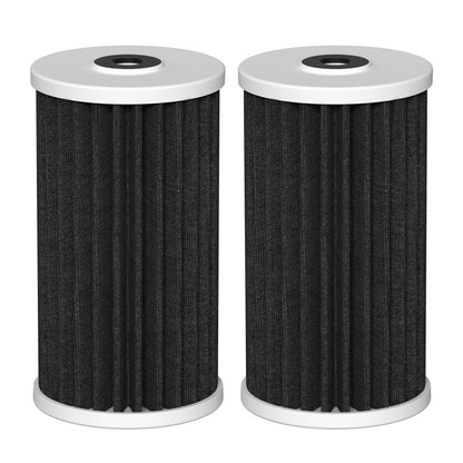 4.5"x10" 5 Micron Carbon Sediment Water Filter Replacement Cartridge Compatible with AO Smith, Whirlpool, Omni, Culligan Whole House Filtration Systems - AO-WH-PREL-RCP, 2 Pack