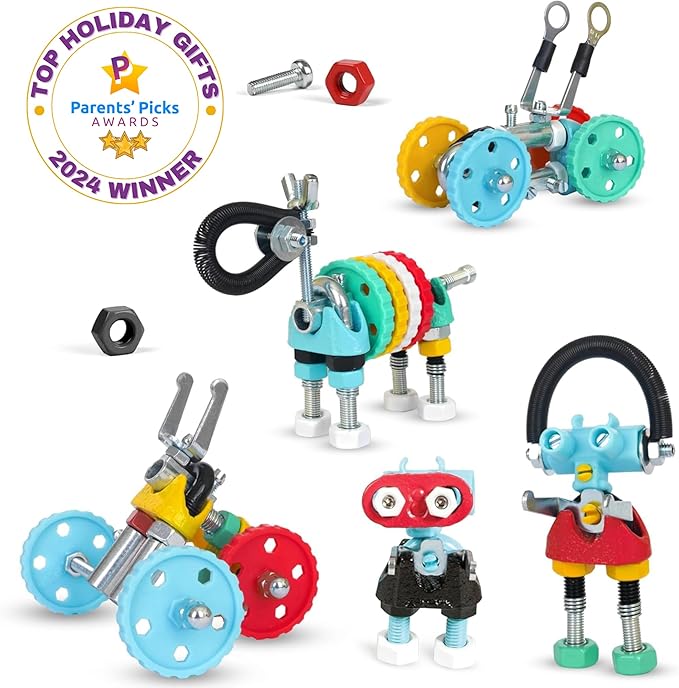 The Off Bits Educational STEM Toys for 6+: Robot Toy Building Sets 3-in-1 Engineering Kit for Boys and Girls Build Your Own STEM Building Toys with Endless Possibilities (Jumbo Kit)