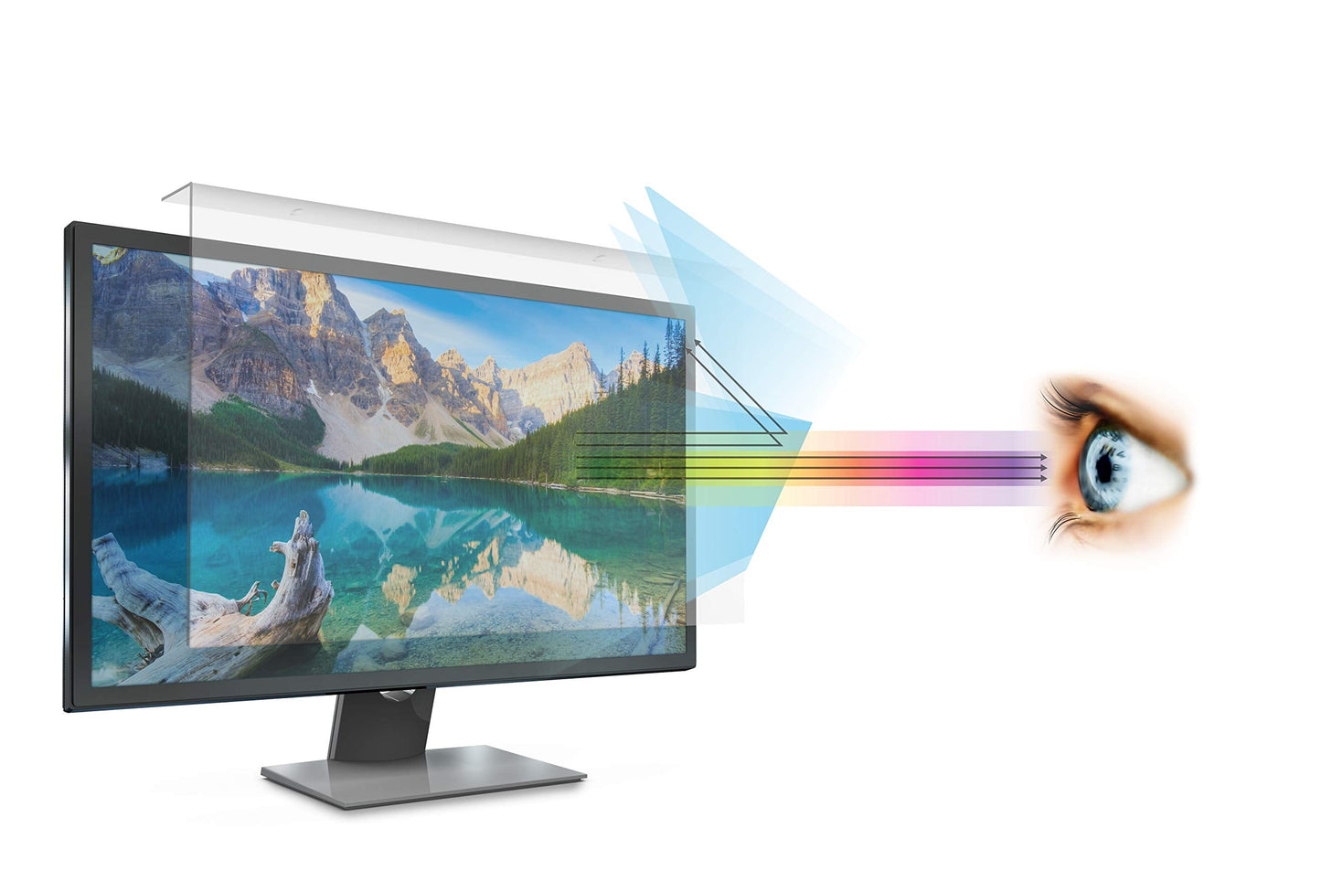 Anti Blue Light Screen Filter for 27 Inches Widescreen Desktop Monitor (Does NOT fit 27" iMac), Blocks Excessive Harmful Blue Light, Reduce Eye Fatigue and Eye Strain