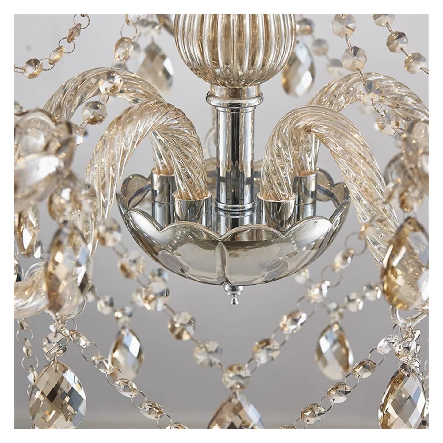 Luxury Crystal Candle Chandelier Lights for Living Dining Room Bedroom Kitchen Indoor Decorative Pendant Light,Full of Fashion