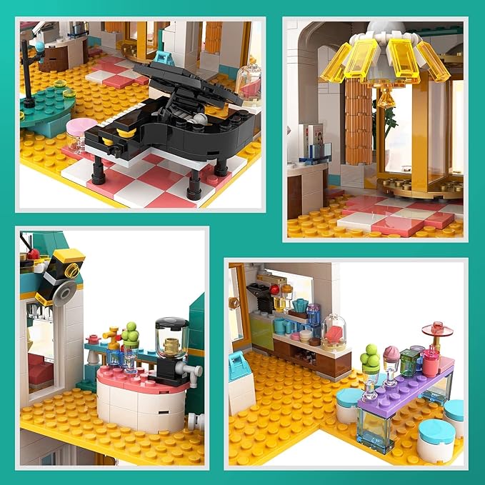 Friends Heartlake City Grand Hotel Building Kit Girls House Building Blocks Toy Gift for Kids Girls Aged 6-12 (1639 Pieces)
