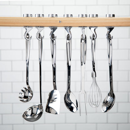 All-Clad Specialty Stainless Steel Kitchen Gadgets Slotted Spoon Kitchen Tools, Kitchen Hacks Silver