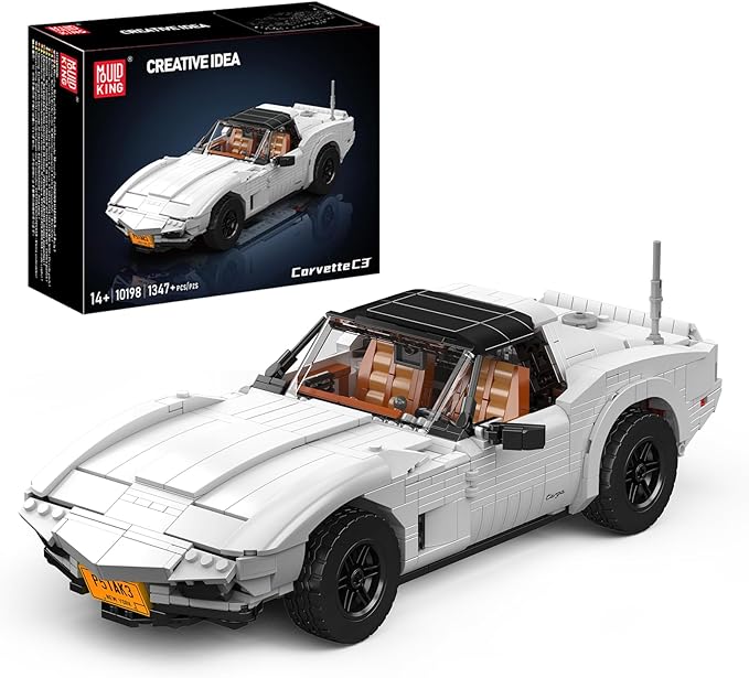 Mould King 10198 Technology Supercar Building Block Kits Car Model Building Sets MOC Car Gift for Adult Collections Enthusiasts 1347 Pieces