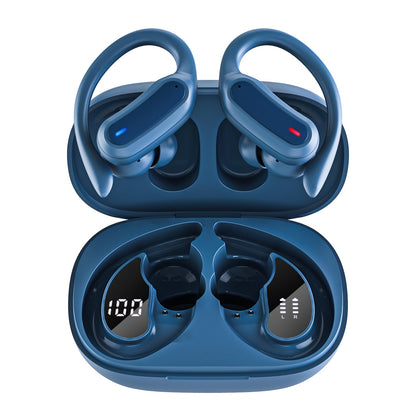 Wireless Earbuds, Bluetooth 5.4 Headphones, True Wireless Stereo Sound Earphones with Noise Cancelling Mic, Fast Charging, IPX7 Waterproof, Comfort Fit Ear Buds for Sports/Workouts/Travel (Blue)