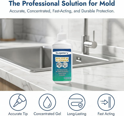 Sugelary Mold Stain Cleaner Gel - 5 Fl Oz for Effective Home Cleaning | Ideal for Washing Machines, Fridges, Tiles, and Grout