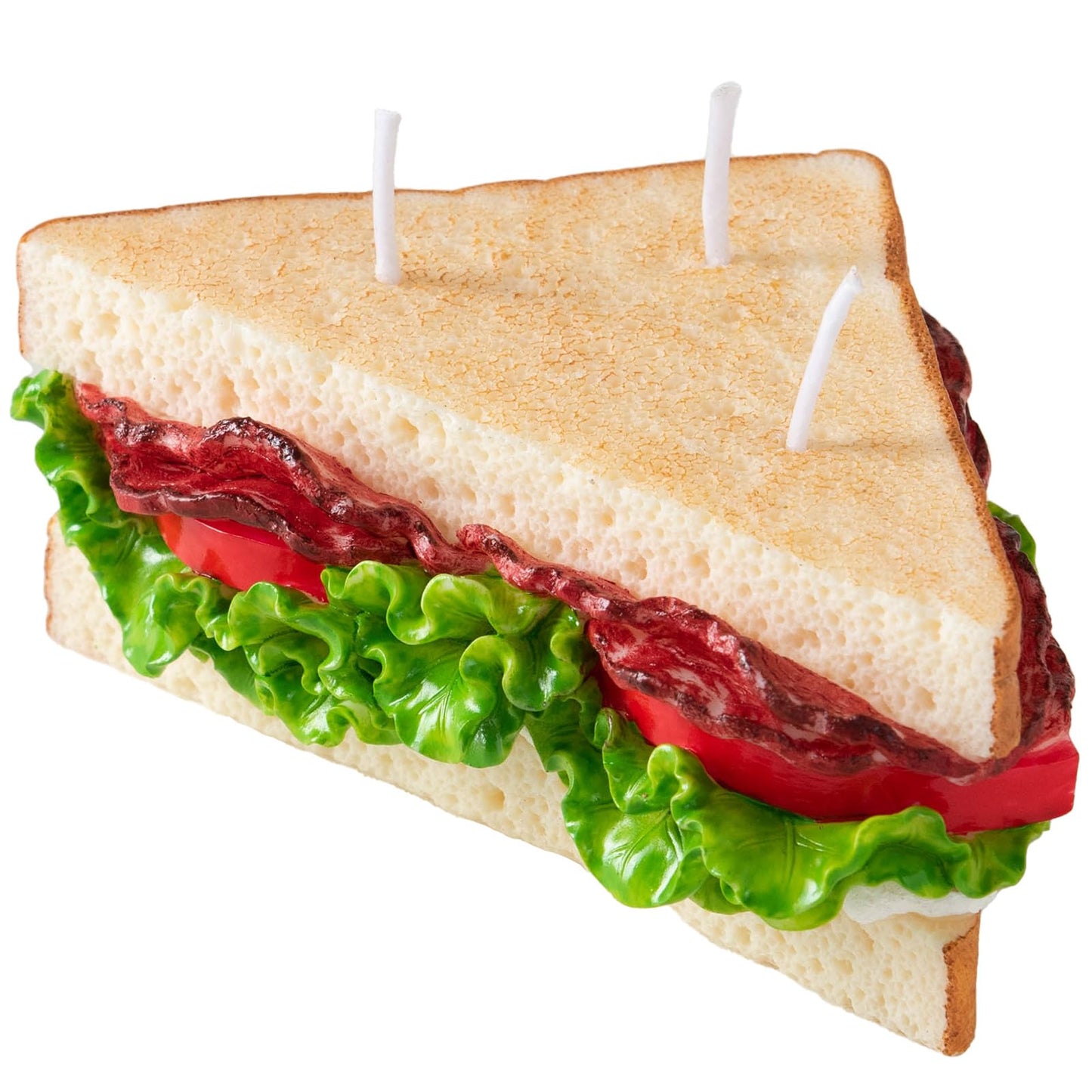 BLT Sandwich Realistic Food Scented Vegetable Wax Candle