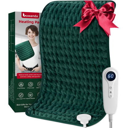 XXXL Heating Pad for Back & Women, Electric Large Heating Pads for Period Cramps Shoulder Neck Legs Pain Relief, 17"x33" King Size Heat Pad, Auto Off, Birthday Mother’s Day Gifts for Mom Dad Women Men