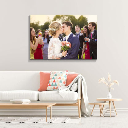 Wewejia Custom Canvas Prints - Personalized Photo Art for Weddings & Family | 36x24 Inch Easy to Hang