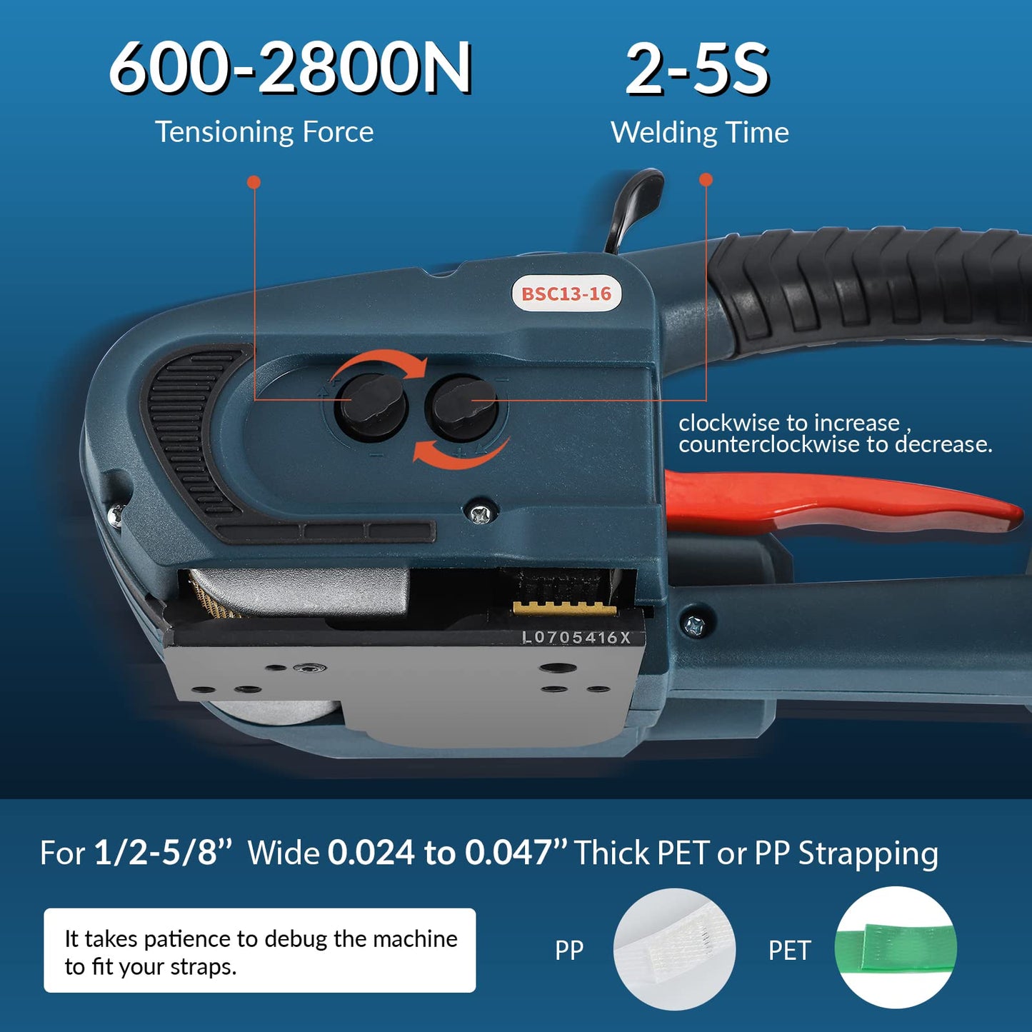BAOSHISHAN Dual 4000mAh Automatic Electric Strapping Machine