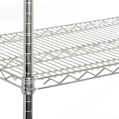 Seville Classics UltraDurable Heavy Duty NSF Solid Steel Wire Rack Storage Unit Organizer for Garage, Warehouse, Office, Restaurant, Classroom, Kitchen, 5-Tier Shelving, 60" W x 18" D
